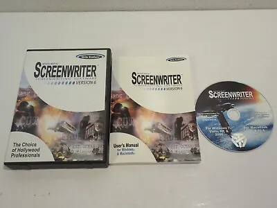 Movie Magic Screenwriter Version 6 Pc Dvd Win 7 Xp Mac Os X 10.4 Serial Key • $89.99