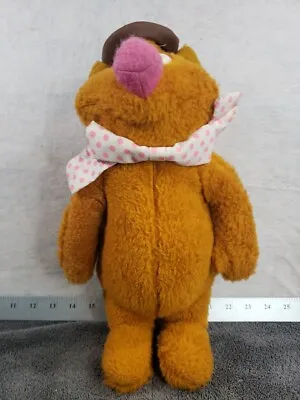 Vintage 1976 Fisher Price - Fozzie Bear 14  Plush Muppets Jim Henson W/ Hat • $13.68