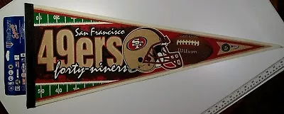 Rare San Fransisco 49ers Pennant - 30x12  -VTG 1990's - Official NFL NOS • $26.09