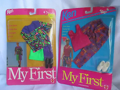 Vintage 1992 Barbie Ken My First Fashions New Top/Shorts And Tank Top/Pants New • $22.99