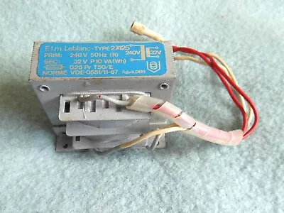 32V Mains Transformer Fom ELM Leblanc Boiler 10VA Rating 240V Input • £2.99