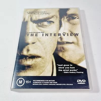 The Interview DVD 1998 Hugo Weaving Thriller Crime Drama Australian R4 VGC • $37.98