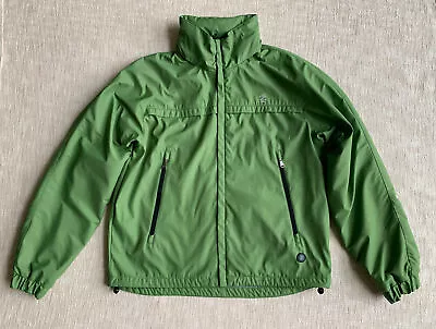 IZOD PerformX Mens Water Wind Resistant Mesh Lined Jacket Hidden Hood Sz L Green • $19.99