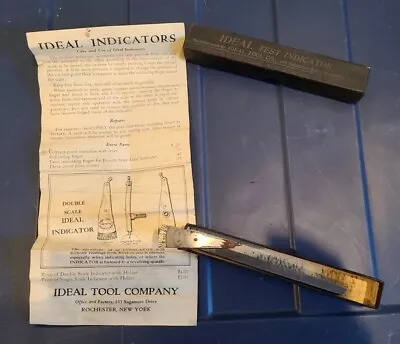 Vintage Ideal Tool Co. Double Scale Ideal Indicator Machinist Tool USA  • $14