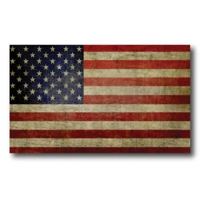 Weathered American Flag Magnet Decal 3x5 Inches Automotive Magnet For Car • $6.99