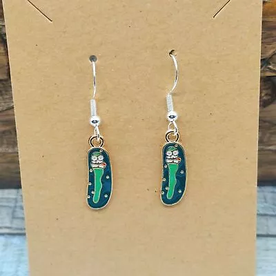 Angry Pickle Earrings Funny Novelty Gift Y2K • $13