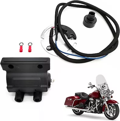 $87.99 • Buy Dual Fire Ignition & Coil Kit Fits For DSK6-1 Dyna S Harley-Davidson DC7-1