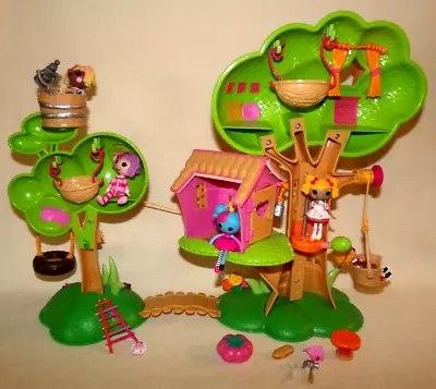 Lalaloopsy Mini Treehouse Playset Doll Spot Splatters & Patch Treasure Extras • $26.99