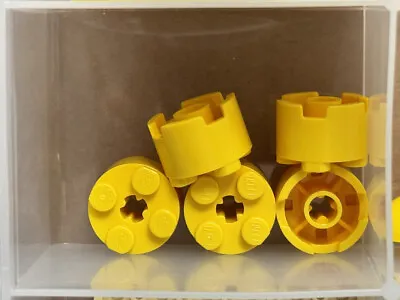 LEGO Parts - Yellow Brick Round 2 X 2 With Axle Hole - No 3941 - QTY 5 • $6.95