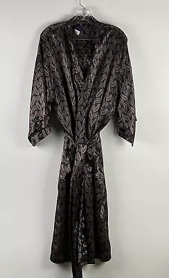 Mark Alexander Men's M Paisley Smoking Robe W/Shorts Pockets Hong Kong Vintage • $59