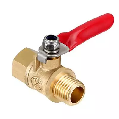 1/4 Inch Ball Valve NPT Air Compressor Brass Valve Female Male Shut Off Small • $16.76