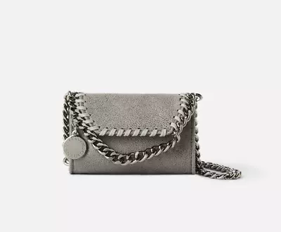 Stella McCartney Light Grey Falabella Micro Crossbody Bag Women's Micro Handbag • $163.40