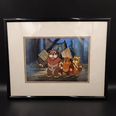 1986 Lucasfilm Star Wars Ewoks Animated TV Show Production Cel & Drawing Framed • $315.14
