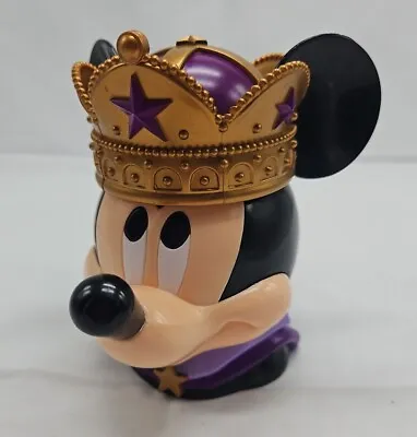 Disney Mickey Mouse Flip Top King Crown Cup Disney On Ice Souvenir Mug • $9.99
