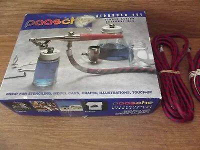 Vtg Paasche Airbrush H Single Action Airbrush Kit Unused AS IS PARTS Free S/H • $54.99