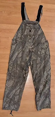 Men's Vintage Liberty Camo Green Overalls Hunting RealTree 44 Reg (30.5  Inseam) • $39.99