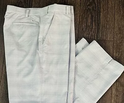 Nike Golf High Waist Comfy Split Hem Pants Mens 38x34 Check Pattern Lightweight • $22.49