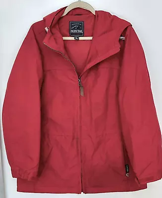 Vintage Pacific Trail Womens L Heavy Outerwear Jacket Bright Red Clean Condition • $11.14