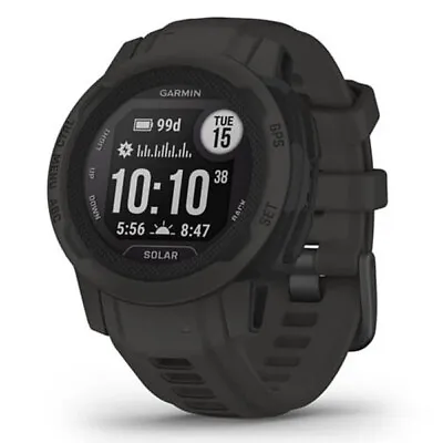 Garmin Instinct 2S Solar GPS Watch - Graphite • $645.85