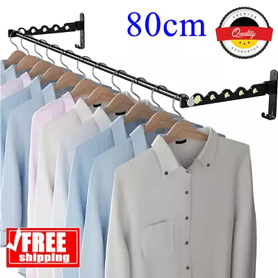 Heavy Duty Industrial Pipe Clothes Rail Hanging Garment Rack Display Shelf DIY • £9.89