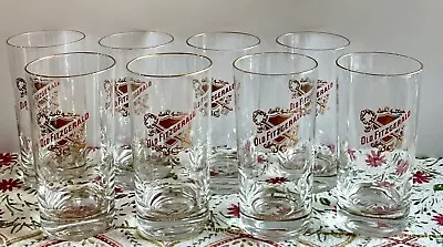 8 Vintage Old Fitzgerald Kentucky Bourbon Highball Bar Glasses • $75