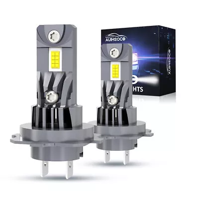 H7 LED Headlight Bulbs Kit High / Low Beam 6000K Super Bright White Lights 2x • $54.99