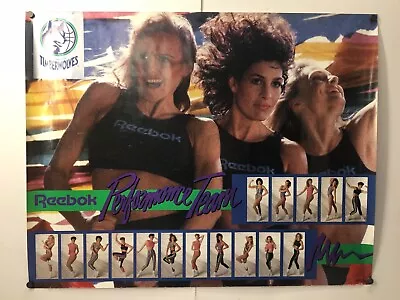 Vintage 1989 Minnesota Timber Wolves Poster Reebok Performance Team Girls 22x28 • $29.95