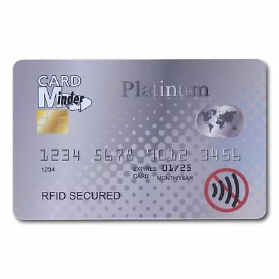 Card Minder Platinum RFID Blocking Contactless Protection Protects Entire Wallet • £3.89