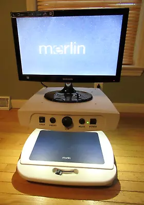 Merlin Enhanced Vision Magnifier  MRVE-A W/Samsung Monitor ~ Tested & Works! • $325