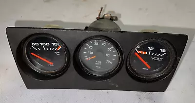 $89.99 • Buy Vw Mk1 Mk2 Audi 80 90 Coupe Quattro Vdo Gauge Set Voltage Oil Temp Rpm 811919541