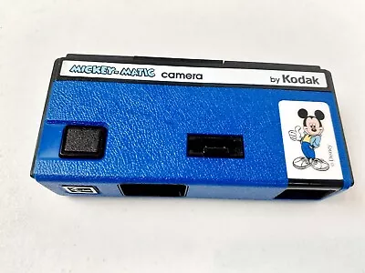 Mickey-Matic Blue Camera 110 Film Kodak Mickey Mouse 1988 Disney Point Shoot 822 • $8.99