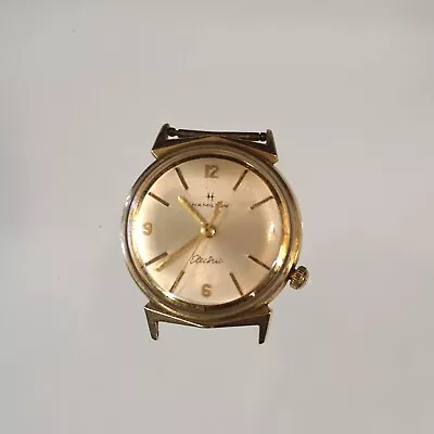 Vintage Hamilton Electric Mens Watch 10k Gold Filled Oval Case Parts Or Restore • $189.99