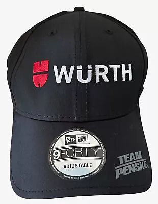 NEW WURTH TEAM PENSKE Black Adjustable Band Baseball Hat • $14.99