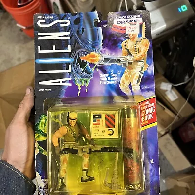 ALIENS SPACE MARINE DRAKE ACTION FIGURE KENNER 1992 New Gus • $18