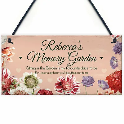 In Memory Plaque Personalised Memory Garden Sign For Garden Memorial Gift • £4.99