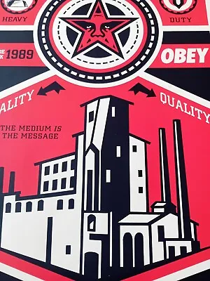 Shepard Fairey OBEY FACTORY 2000 Signed Print Obey Giant Poster  -/200 • £595