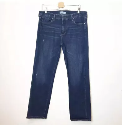 Banana Republic Blue Straight Leg Distressed Jeans Mens Size 33 • $17