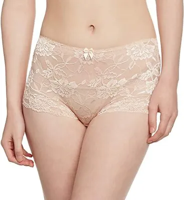 Charnos Superfit Rosalind Deep Lace Brief In Brulee Size 20 - BNWT • £8.99