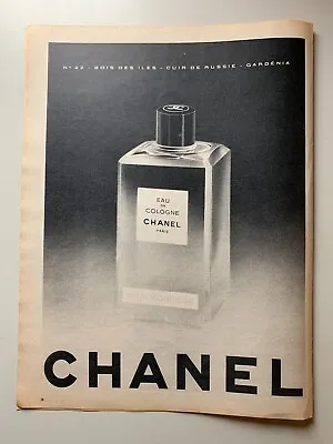 Advertising 50 Years - Chanel - Eau De Cologne For Gentlemen • £3.09