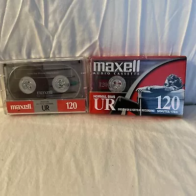 Maxell UR 90 Minute Blank Audio Cassette Tapes Normal Bias 1 NEW SEALED Lot Of 2 • $9