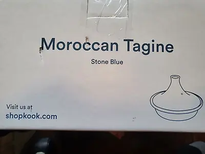 KOOK MOROCCAN TAGINE CAST IRON 3.3 QT.(Stone Blue) • $68.99