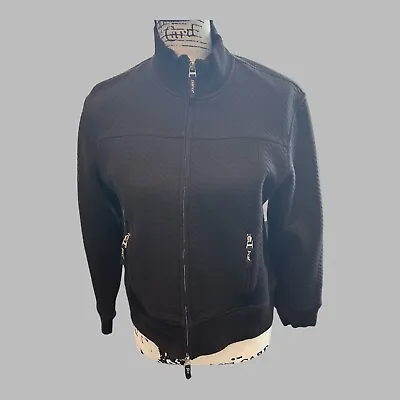 PACER Jacket Womens PS /Blue Black Full Zip Mock Neck Zip Pockets Fleece Coat • $28.77