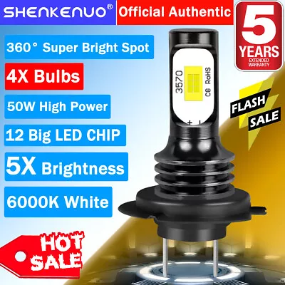 H7 H11 LED Headlight Bulbs 2PC 6000K For Suzuki Hayabusa GSX1300R 2008-2017 2019 • $24.41