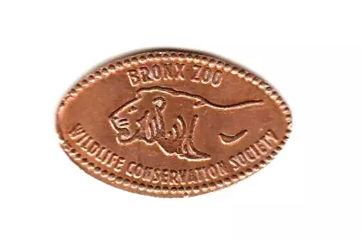 Elongated Penny  Wildlife Conservation Society/Bronx Zoo  NY RETIRED COPPER • $2.75