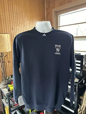 Classic Yale University Tennis Team Embroidered Adidas Sweatshirt Small Awesome • $27