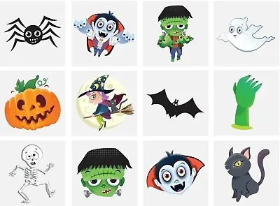 £1.94 • Buy 36 Fake Tattoos Halloween Temporary Tattoos Stickers Gift Kids Party Bag Filler