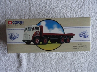 £17 • Buy Corgi Foden Robsons Of Carlisle Model 97971 Flatbed Lorry New Old Stock Boxed