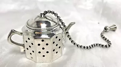 Cute Vintage Teapot Shaped Metal Tea Defuser / Infuser • £7.99