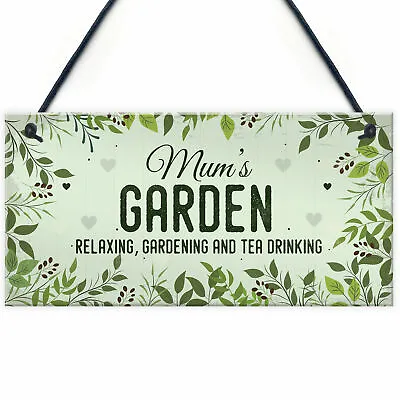 Any Name Garden Sign Personalised Hanging Plaque For Garden Summer House Shed • £4.99