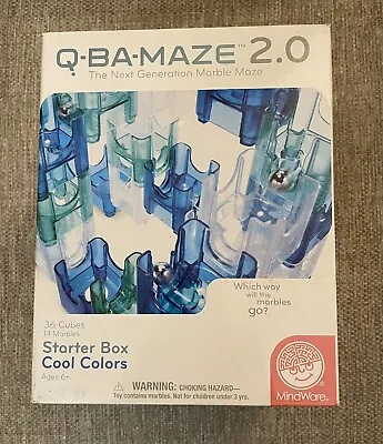 Game Mindware Q-BA-MAZE 2.0 Starter Set Marble Maze Complete As Description Box • £7.99
